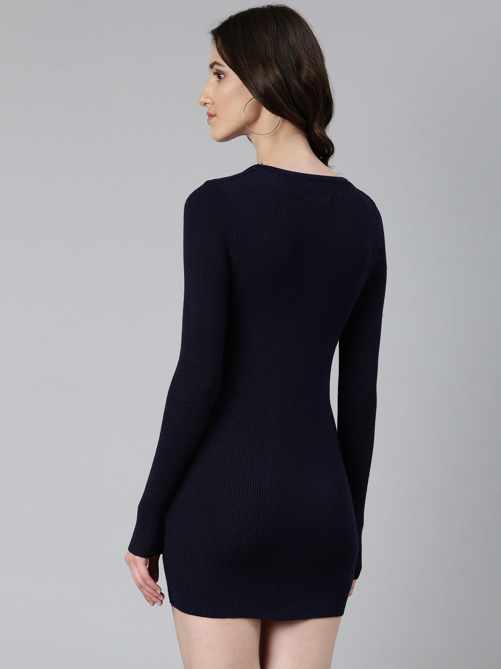Women's Navy Blue Bodycon Mini Dress