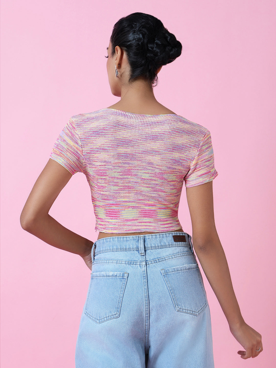 Women's Pink Crop Top