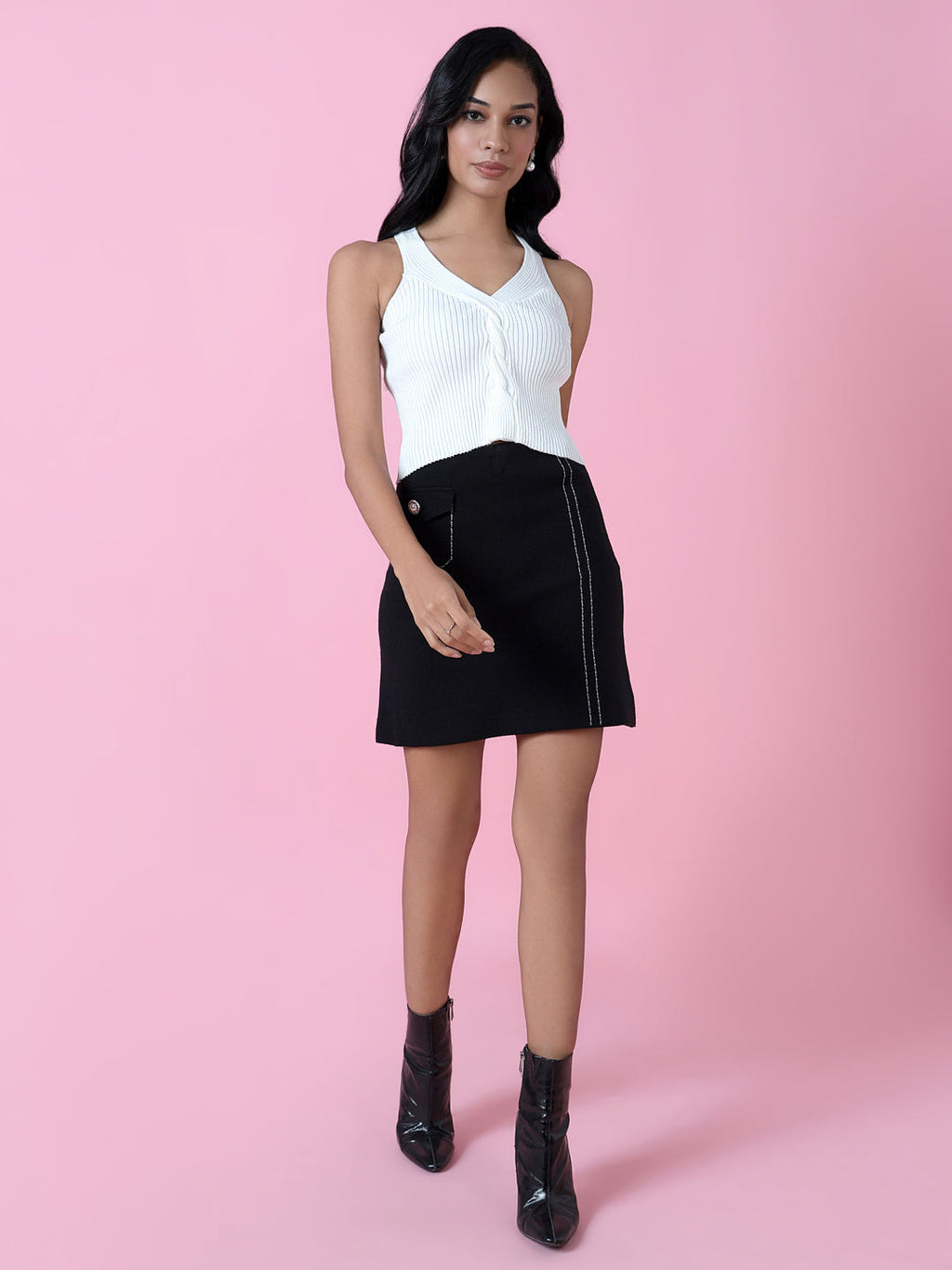 Women's White Crochet Top