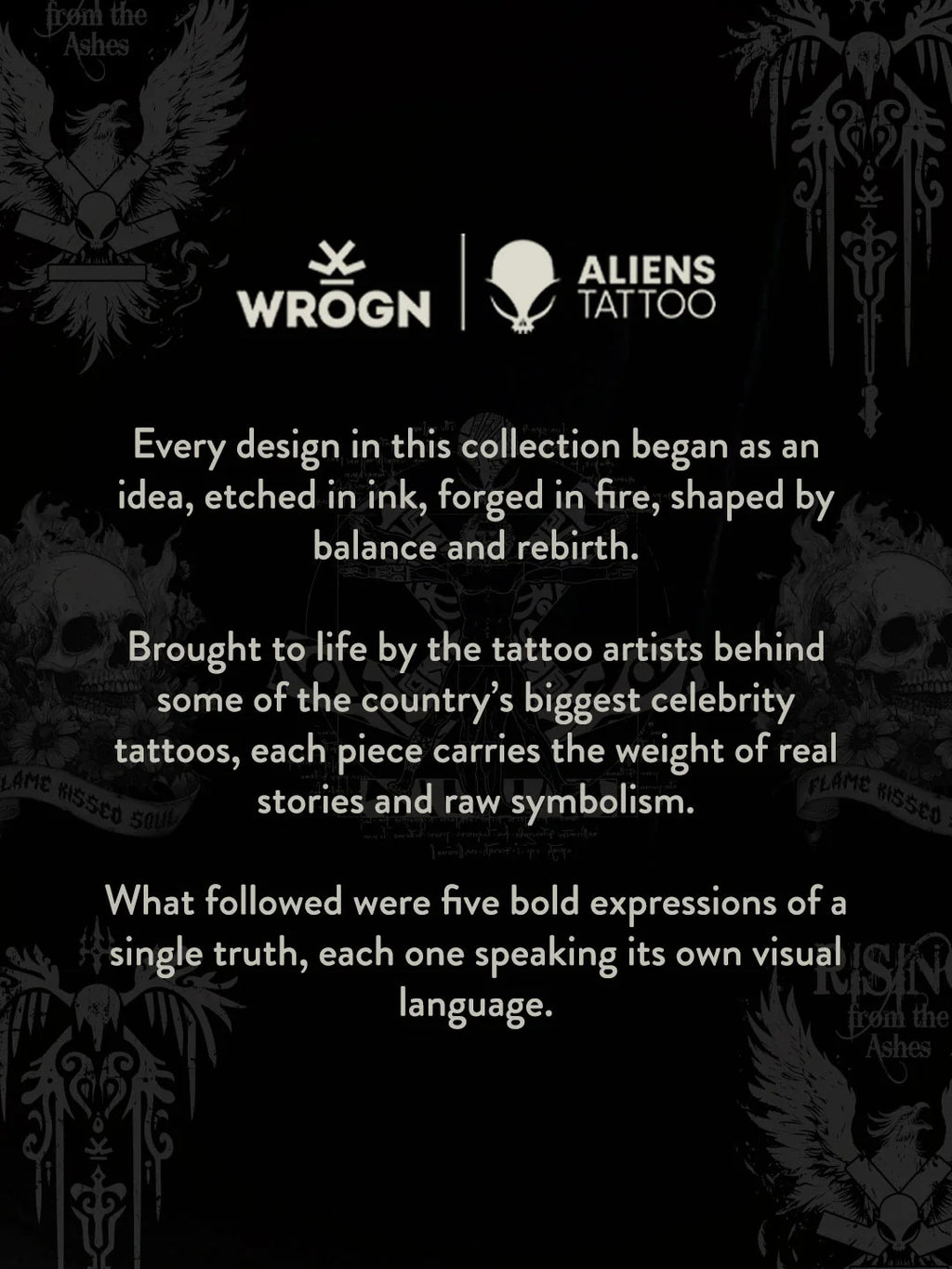 Wrogn X Aliens - Flame Kissed Skull | Brown