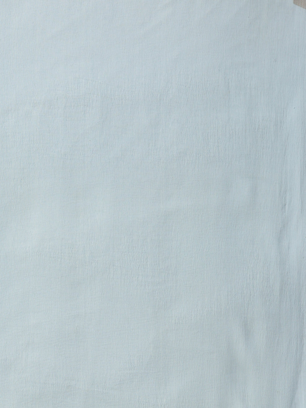 Women's Grey Embroidered Anarkali Kurta