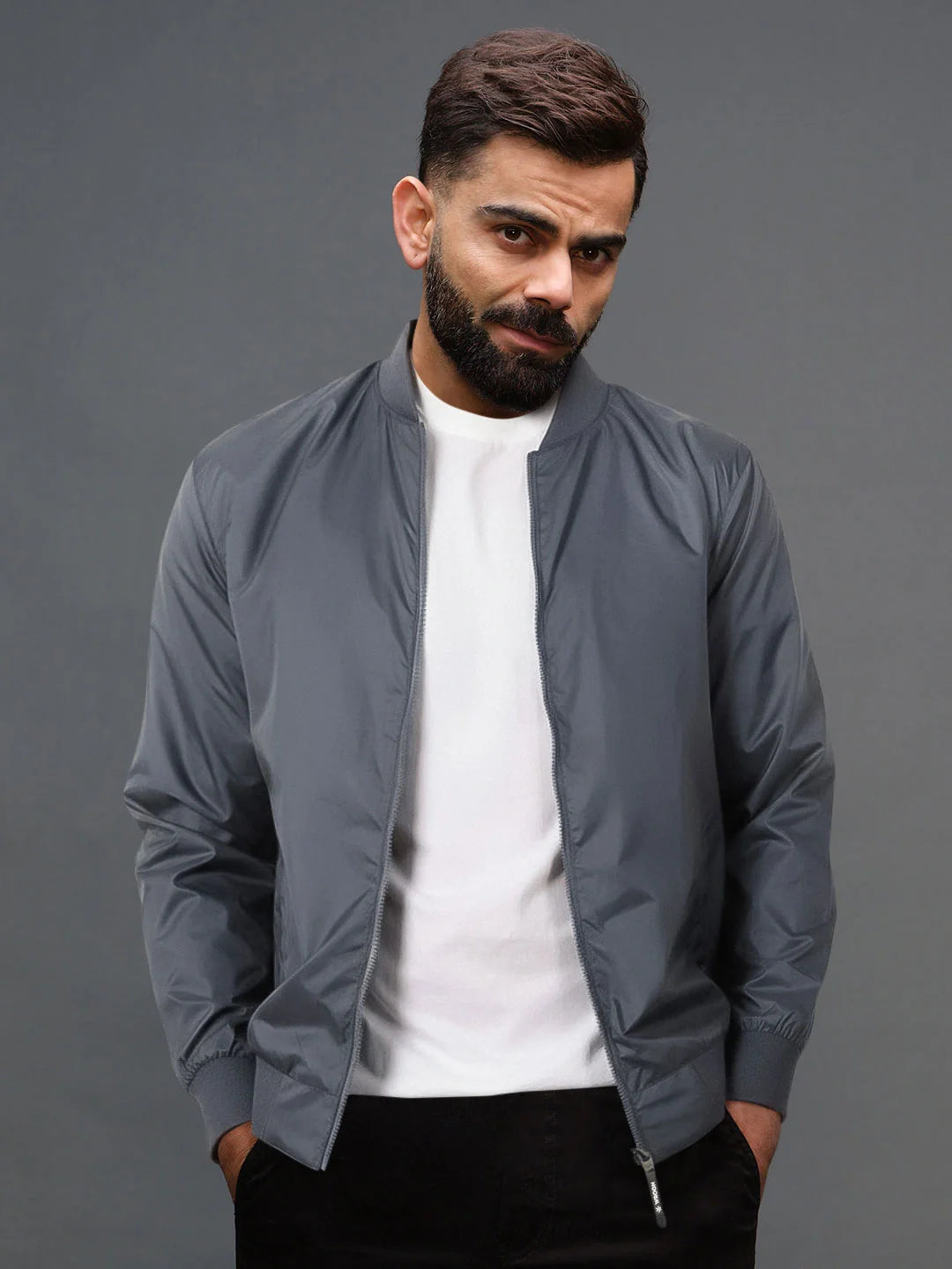 Classic Nylon Bomber Jacket