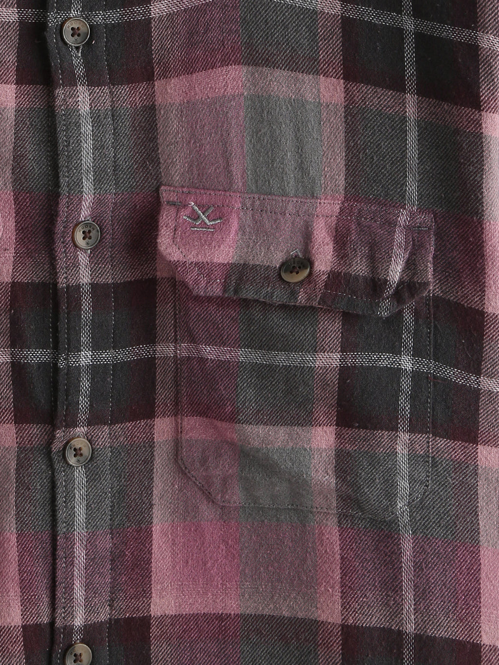 Brushed Flannel Slim Fit Shirt | Pink
