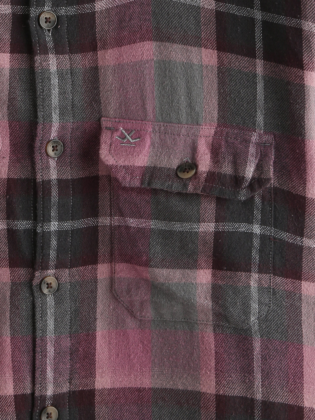 Brushed Flannel Slim Fit Shirt | Pink