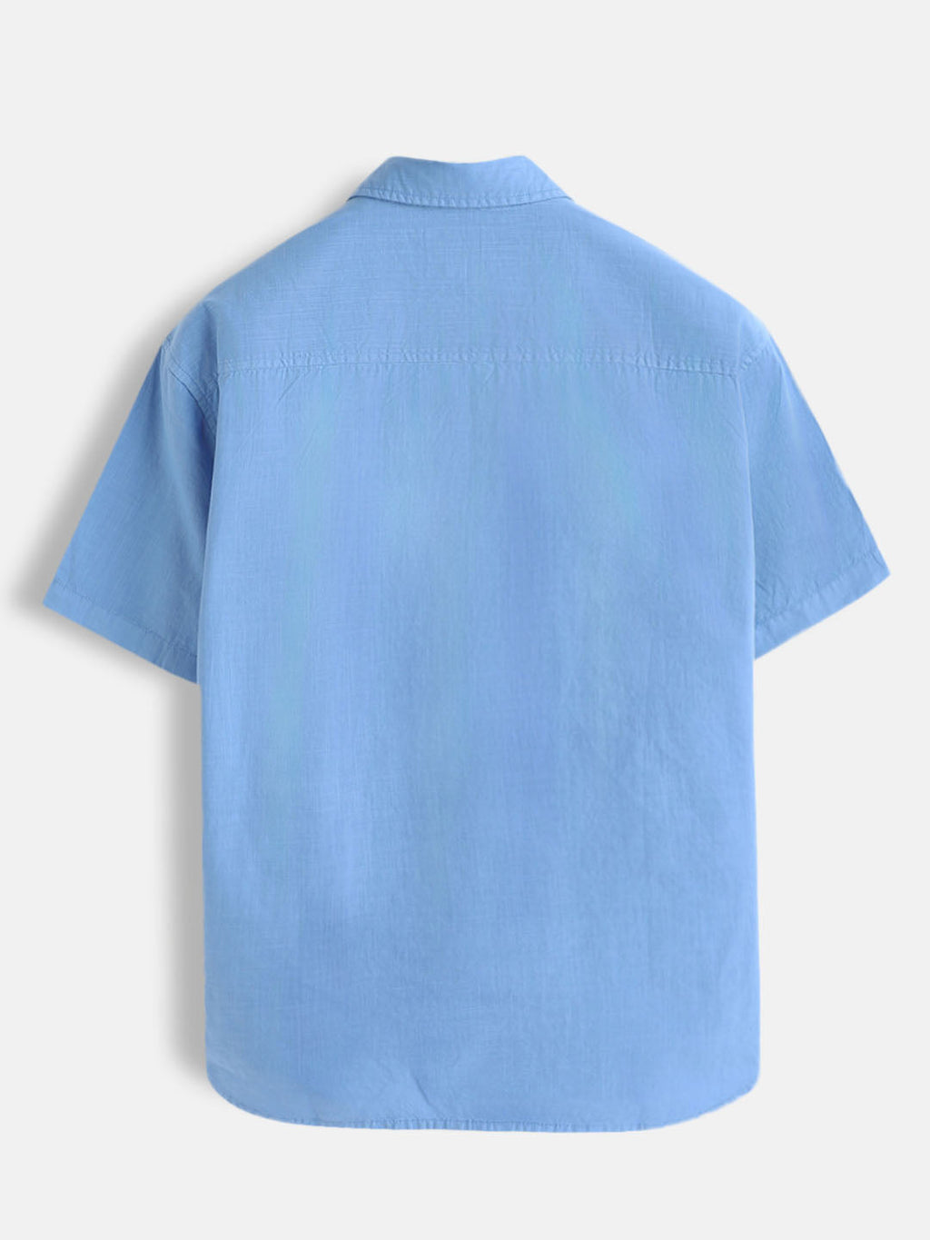 Cotton Slub Overdyed Shirt | Blue