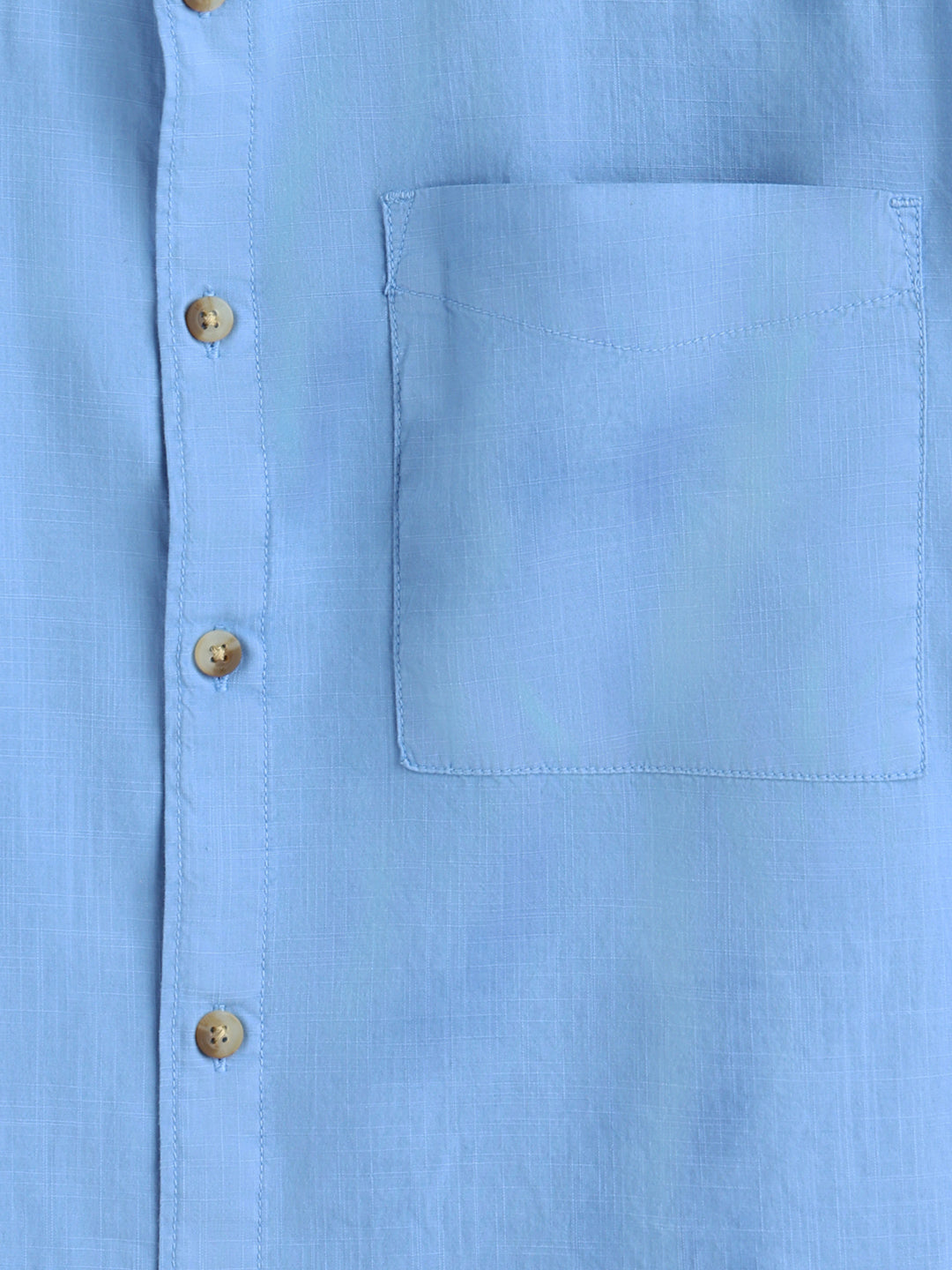 Cotton Slub Overdyed Shirt | Blue
