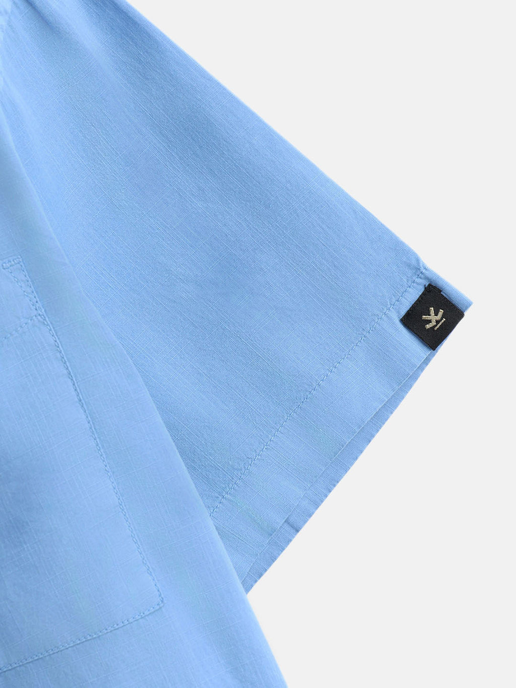 Cotton Slub Overdyed Shirt | Blue