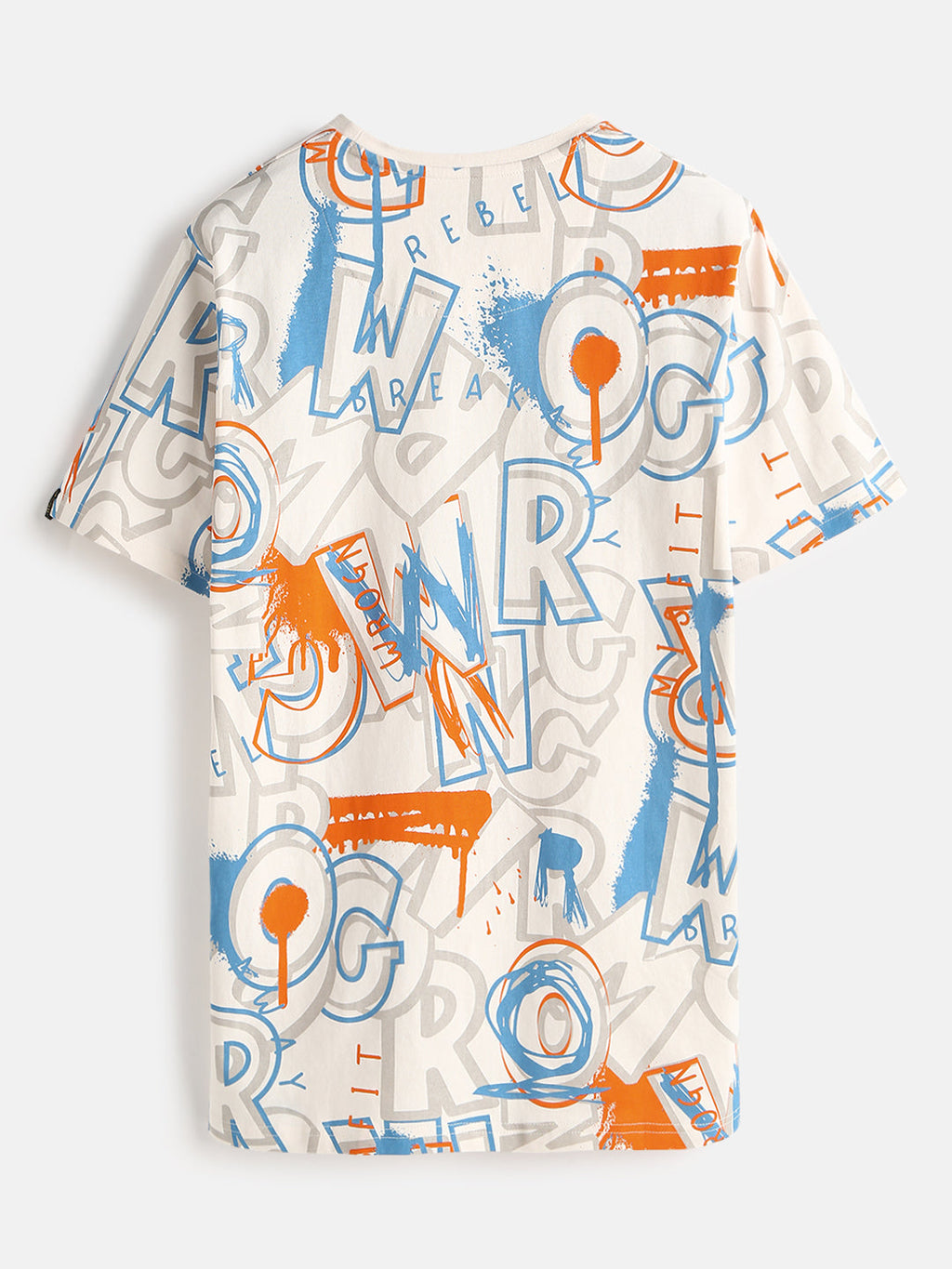 AOP Graffiti Slim Fit T-Shirt | Off White