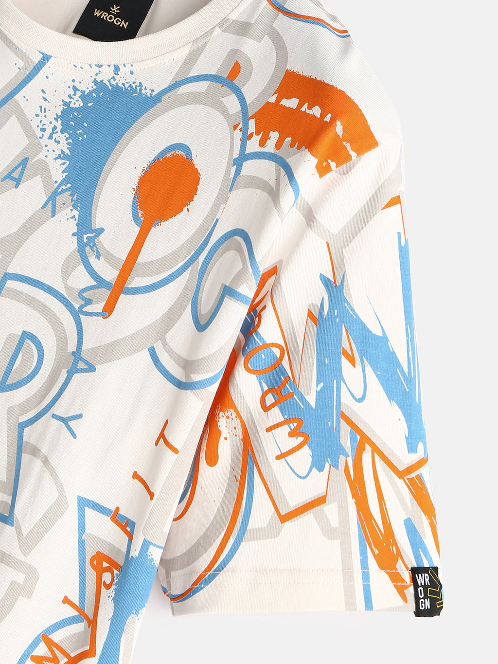 AOP Graffiti Slim Fit T-Shirt | Off White