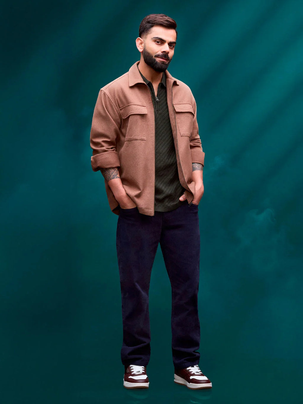 Wales Corduroy Straight Fit Trouser  | Navy Blue