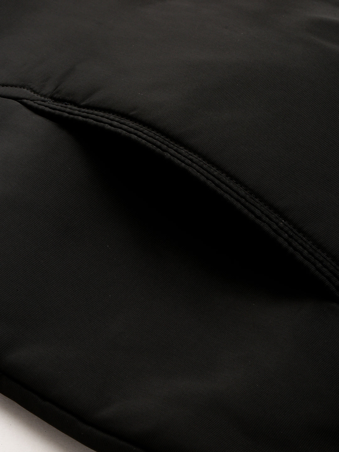 Men's Black Mock Collar Bomber Jacket