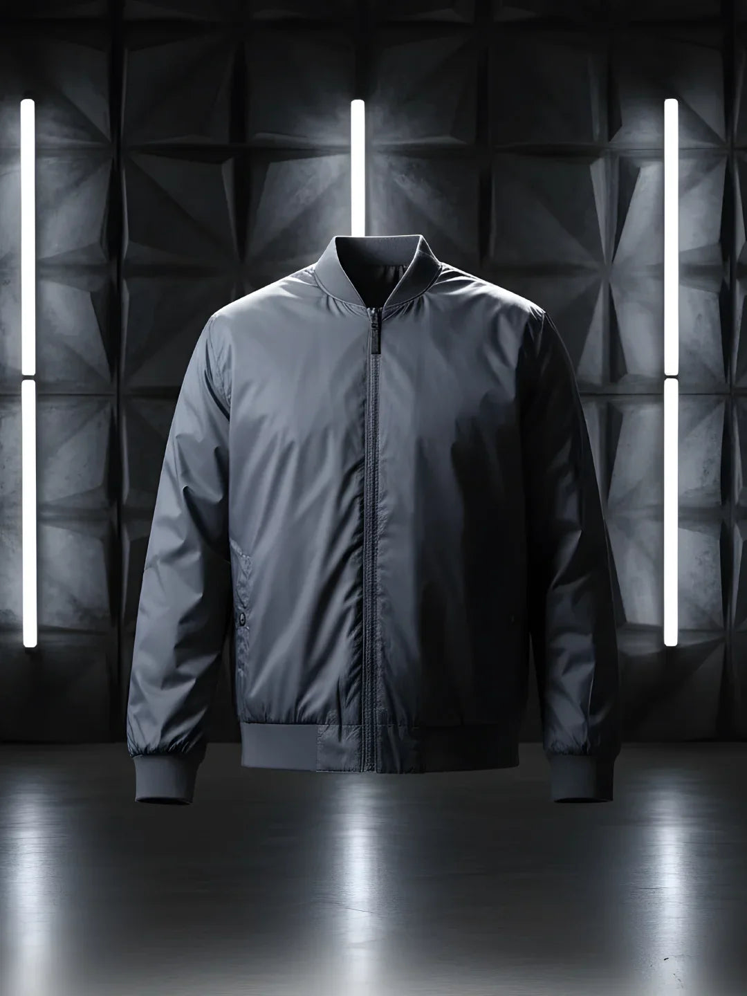 Classic Nylon Bomber Jacket